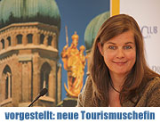 Vorgestellt im Presseclub: Geraldine Knudson ist die neue Tourismusamtschefin München (©Foto: Martin Schmitz)